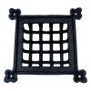  "Amana" Black Antique Iron Door Grill with Back Plate